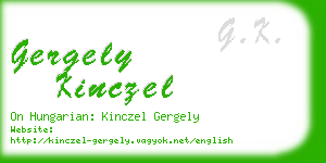 gergely kinczel business card